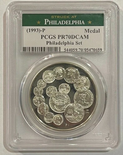 1993年 P バイセンテニアル シルバー メダル PCGS PR70DCAM - 希少ラベル