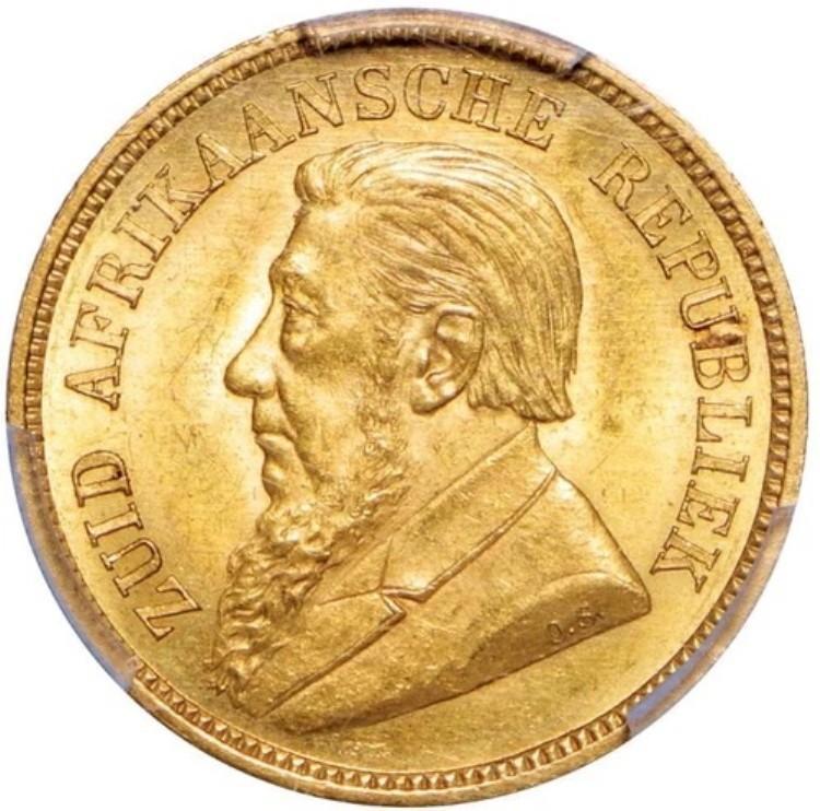 1892年南アフリカボーア共和国クルーガーハーフポンド金貨
