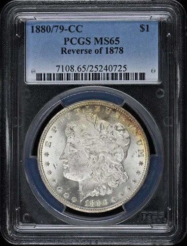 1880/79-CC 1ドル 1878年モルガン・ダラーの裏面 PCGS MS65｜WORLD RESOURCE【KING店】