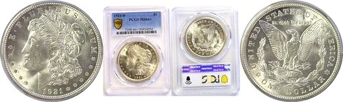 1921-D 1ドル モルガン・ダラー PCGS MS-66+｜WORLD RESOURCE【KING店】