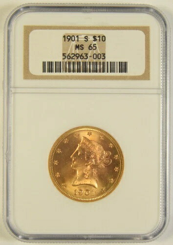 1901-S $10.00 リバティゴールド NGC MS-65 #63-003