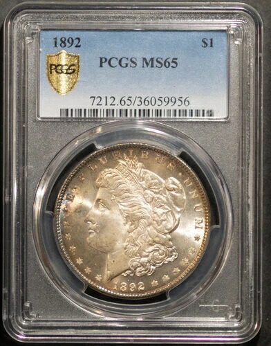 1892年 1ドル銀モルガンドル MS 65 PCGS # 36059956 + ボーナス