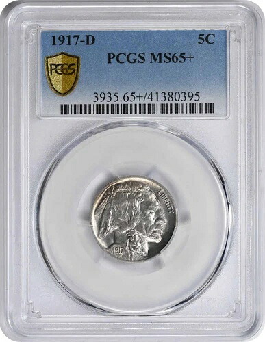 1917-D バッファローニッケル MS65+ PCGS