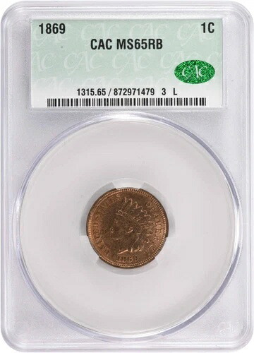 1869年インディアンセント MS65RB CACG｜WORLD RESOURCE【KING店】