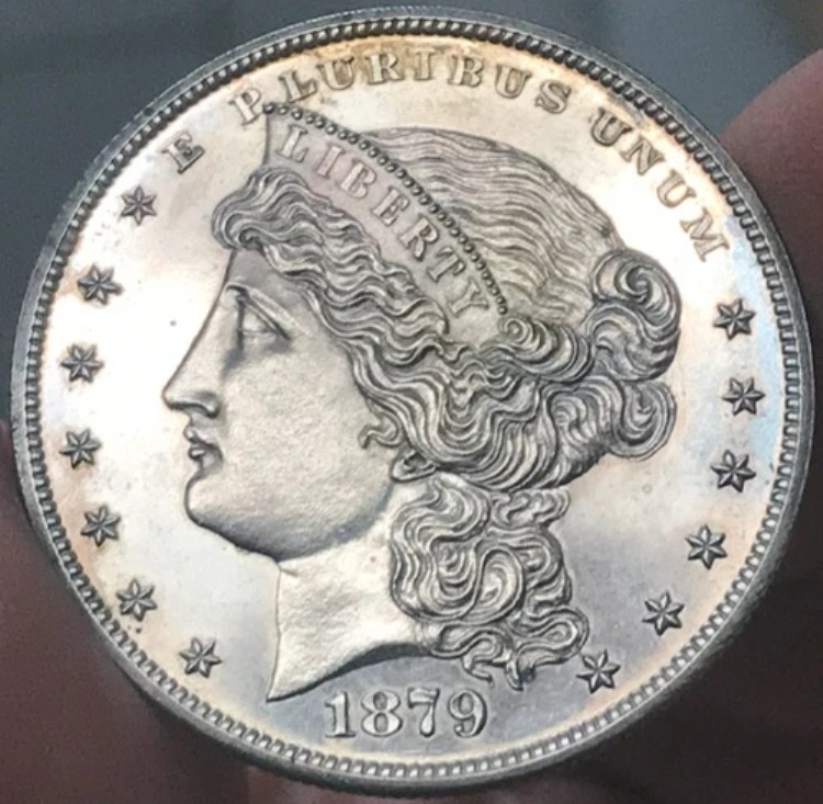 1879年製パターン $1 J-1617 クリーニング済みプルーフ 1ドル 895.8 銀 4.9 金 100 銅