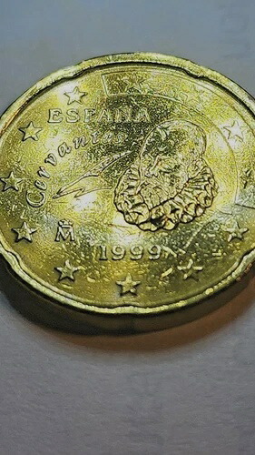 楽天市場】スペイン 20ユーロセント 1999年 セルバンテス硬貨 - 希少