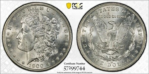 1900 O プレ21 モルガン銀貨 PCGS MS-64 オーバーミントマーク｜WORLD RESOURCE【KING店】