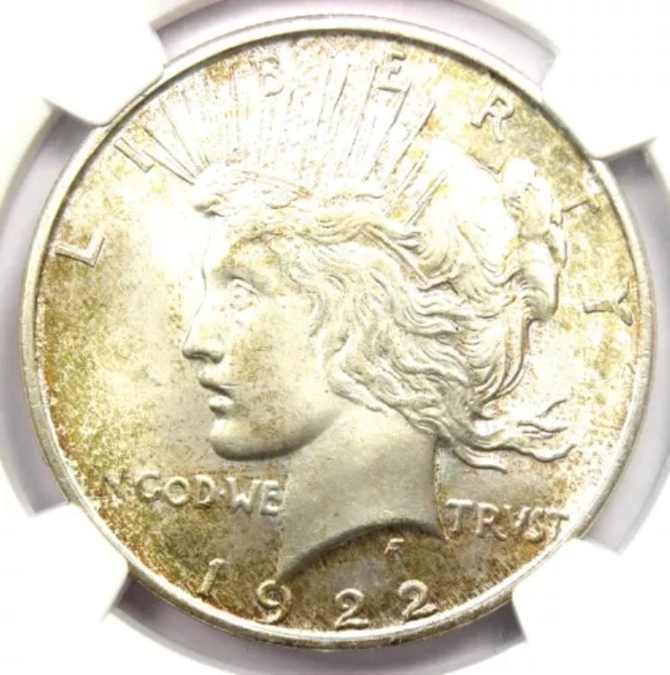 1922-D ピースシルバードル 1ドル - NGC MS66+ プラスグレード認定 - 6,000ドル相当｜WORLD RESOURCE【KING店】
