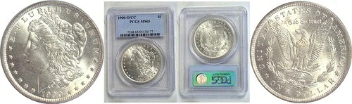 1900-O/CC 1ドル モルガン・ダラー PCGS MS-65|WORLD RESOURCE【KING店】