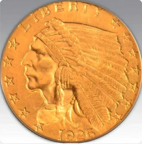 1926年 2.50ドル インド PCGS MS 65