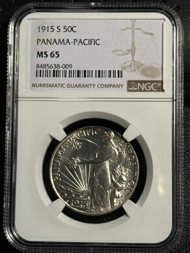 1915年南パナマ - パシフィック博覧会 NGC MS-65 パナマ・パシフィック