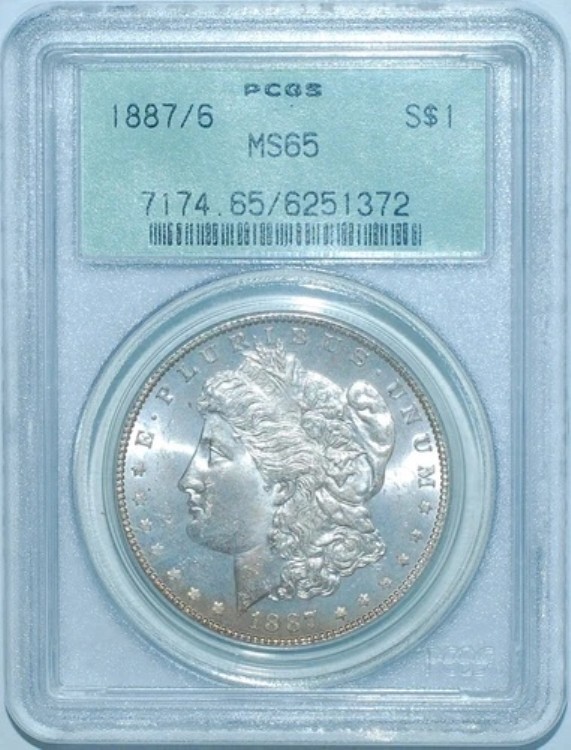 1887/6 P PCGS MS65 VAM-2 モルガン銀貨 OGH