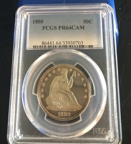 1880 50C PCGS PR64CAM