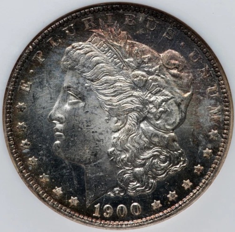 モルガン銀貨 1900-O NGC MS-64 ディープミラー プルーフ仕様！古い厚型ホルダー付き！