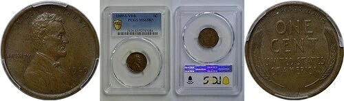1909-S VDB リンカーン セント PCGS MS-63 BN