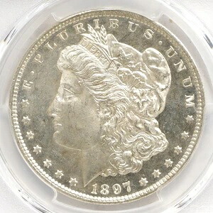 1897年（P）モルガン・ダラー PCGS MS65DMPL 773,850円
