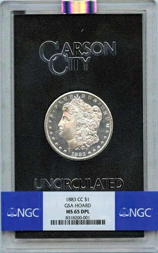 1883-CC モルガン・ダラー GSA ホード S$1 NGC MS65DMPL