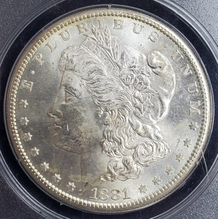 「オールド・ラトラー」1881-S 1ドルモルガン銀貨 - PCGS MS64「スーパーホワイト」
