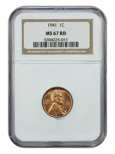 1941 1C NGC MS67RD - リンカーン・セント（小麦裏面）｜WORLD RESOURCE【KING店】