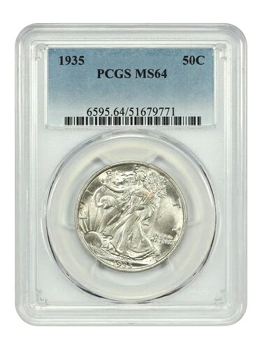 1935年 50セント PCGS MS64 - ウォーキング・リバティ・ハーフダラー｜WORLD RESOURCE【KING店】