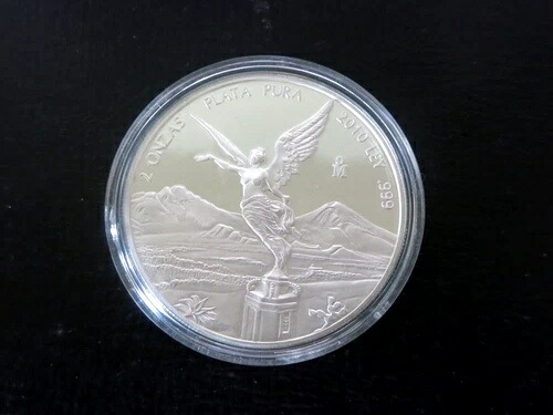 2010 2 ONZA MEXICO LIBERTAD 0.999 オリジナルプルーフ カプセルのみ 1,300枚鋳造｜WORLD RESOURCE【KING店】