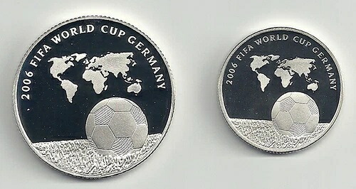イスラエル 2004 FIFA サッカーワールドカップ ドイツ 2006 PR+BU シルバーコイン｜WORLD RESOURCE【KING店】