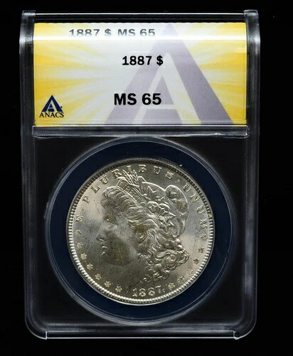 1887年 ANACS MS 65 モルガン銀貨 #I140｜WORLD RESOURCE【KING店】
