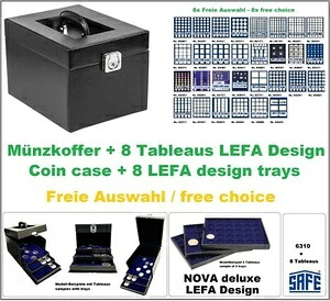 コインケース 8枚入り コインボード付き ブラック FAAルック FREE CHOICE SAFE 6310 Nova Deluxe-