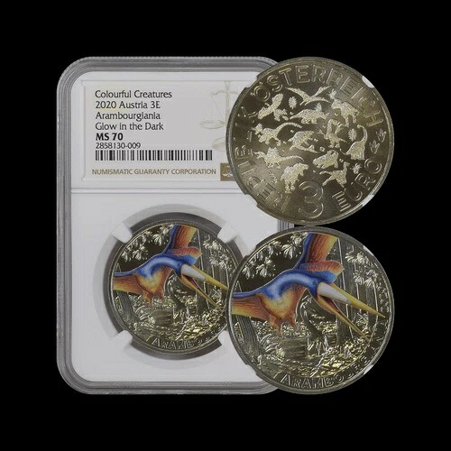 オーストリア。 2020、3 ユーロ - NGC MS70 - トップ ポップ ?? 蓄光アランブルジア｜WORLD RESOURCE【KING店】