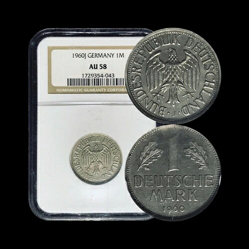ドイツ。1960年、マーク、J - NGC AU58 - ドイツ連邦共和国、ハンブルク、セミキー、トップ3｜WORLD RESOURCE【KING店】