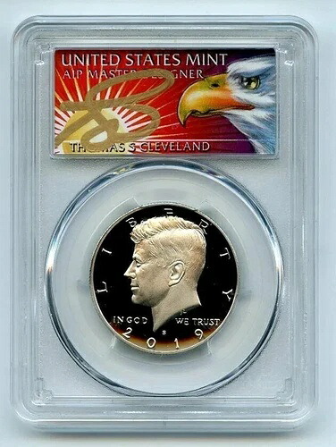 2019 S 50C PCGS PR70DCAM ファーストストライク イーグルラベル - トーマス・S・クリーブランド直筆サイン｜WORLD RESOURCE【KING店】