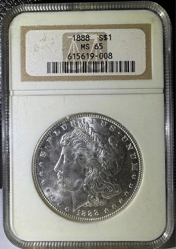 1888年 1ドル モルガン銀貨 NGC MS 65 (008)｜WORLD RESOURCE【KING店】