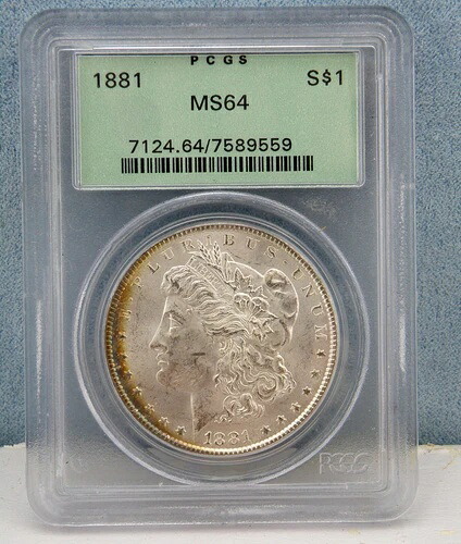1881年モルガン銀貨 - PCGS MS 64｜WORLD RESOURCE【KING店】
