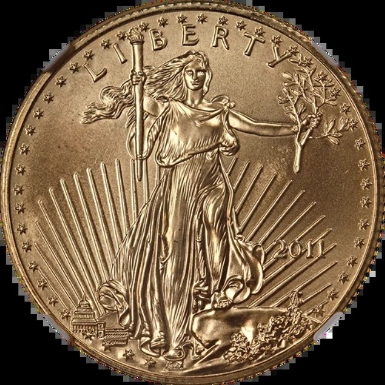 2011年 ゴールド アメリカンイーグル $25 NGC MS70 アーリーリリースラベル