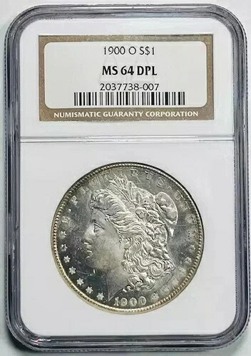 1900 O モルガン銀貨 NGC MS-64 DPL