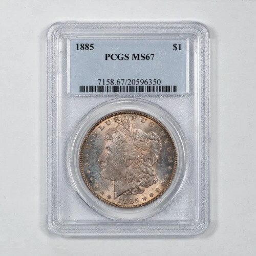 1885年モルガン銀貨 - PCGS MS 67