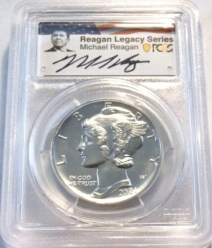 2021年 $25 PCGS MS 70 パラジウム アメリカンイーグル 1オンス FDOI レーガンレガシー 1オンス|WORLD RESOURCE【KING店】