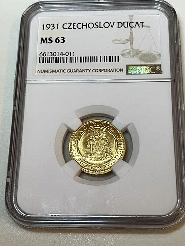 1931年チェコスロバキア ドゥカット/ドゥカット金貨 NGC MS63|WORLD RESOURCE【KING店】