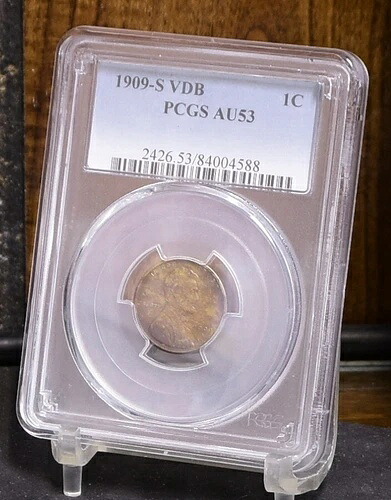 1909-S VDB リンカーン小麦セント - PCGS AU53 (#58427-K)｜WORLD RESOURCE【KING店】 684,200円