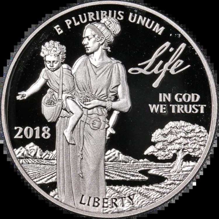 2018-W プラチナ アメリカンイーグル 100ドル プルーフ 地金コイン - LIFE - OGP COA - STOCK|WORLD RESOURCE【KING店】