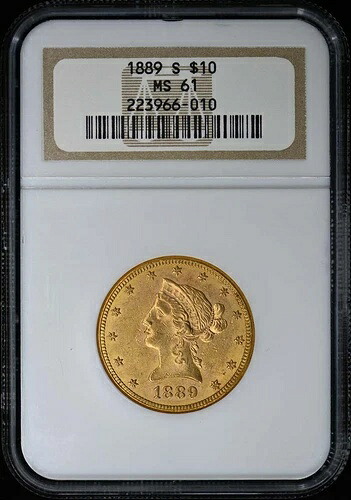 1889-S イーグル - モットー $10 NGC MS61|WORLD RESOURCE【KING店】