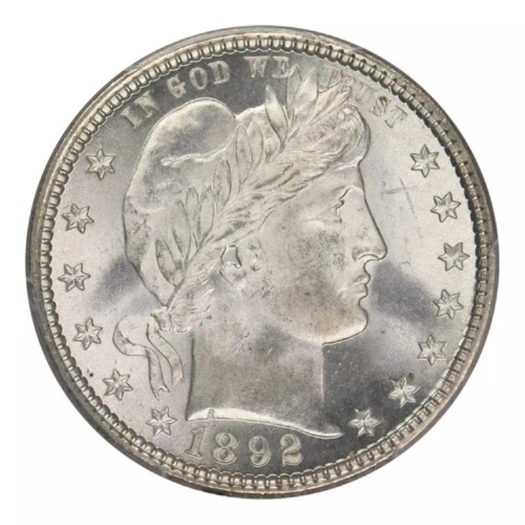 1892年 バーバー クォーター PCGS MS-66+|WORLD RESOURCE【KING店】