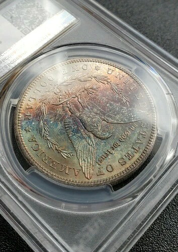 素晴らしい1879年Sモルガン銀貨 PCGS MS67 レインボートーン トーニングトナー｜WORLD RESOURCE【KING店】