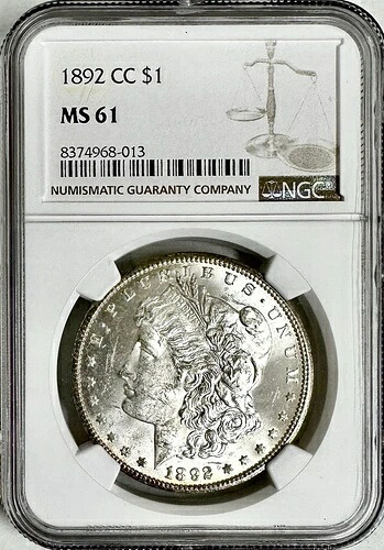 1892年CCモルガン銀貨 NGC MS61｜WORLD RESOURCE【KING店】