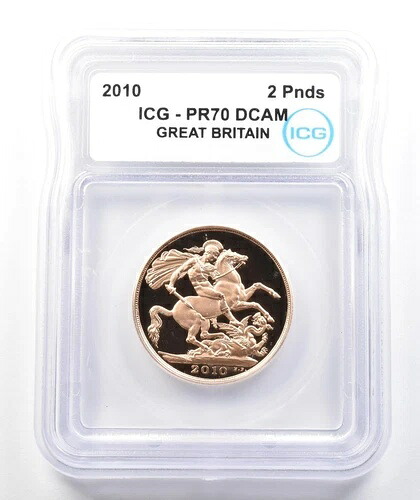 2010年 イギリス 2ポンド金貨 PR70 DCAM ICG *9857｜WORLD RESOURCE【KING店】