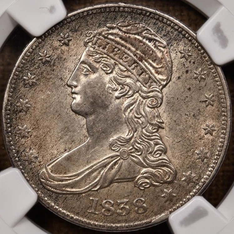 1838年 GR-14 キャップドバスト ハーフNGC MS61 トップポッププレートコイン ディック・グラハム RefCollection