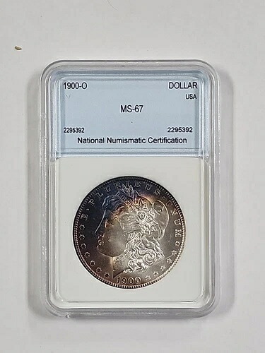 1900 O 米国モルガン銀貨 1ドル トーン|WORLD RESOURCE【KING店】