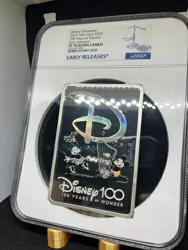2023年 ニウエ ディズニー 100周年記念 驚異の10オンス シルバー NGC PF70 早期リリース Pop 2