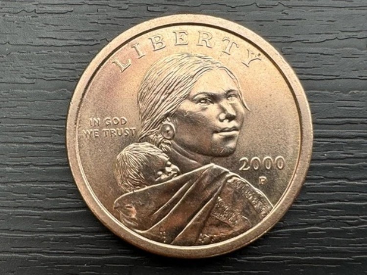 2000 P サカガウィア 1ドル硬貨 米国リバティ ゴールドカラー フィラデルフィア｜WORLD RESOURCE【KING店】