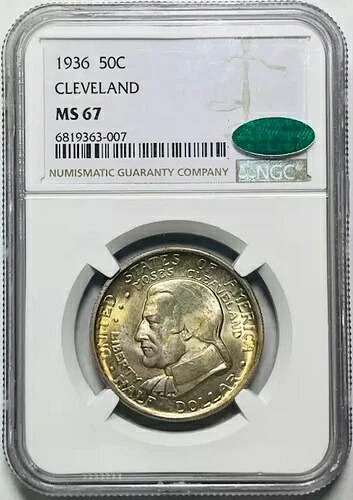 1936 年 クリーブランド / グレート レイクス NGC MS-67 CAC きれいな色!｜WORLD RESOURCE【KING店】